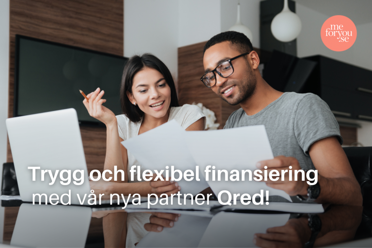 Trygg och flexibel finansiering med vår nya partner Qred!